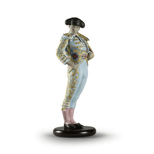 Lladro Bullfighter Figurine Blue Limited Edition