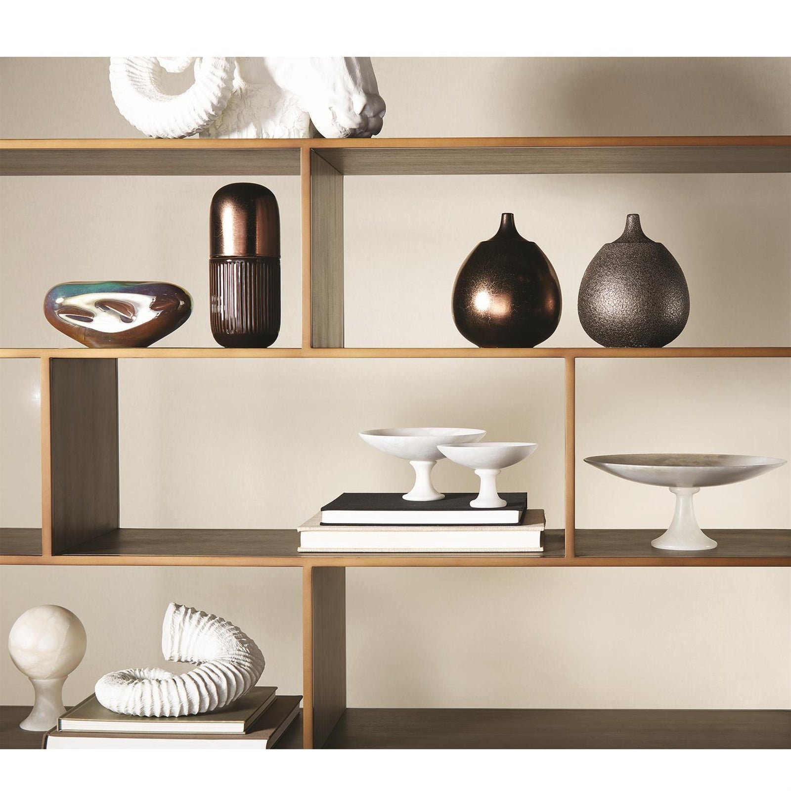 Global Views Alabaster Sphere Stand