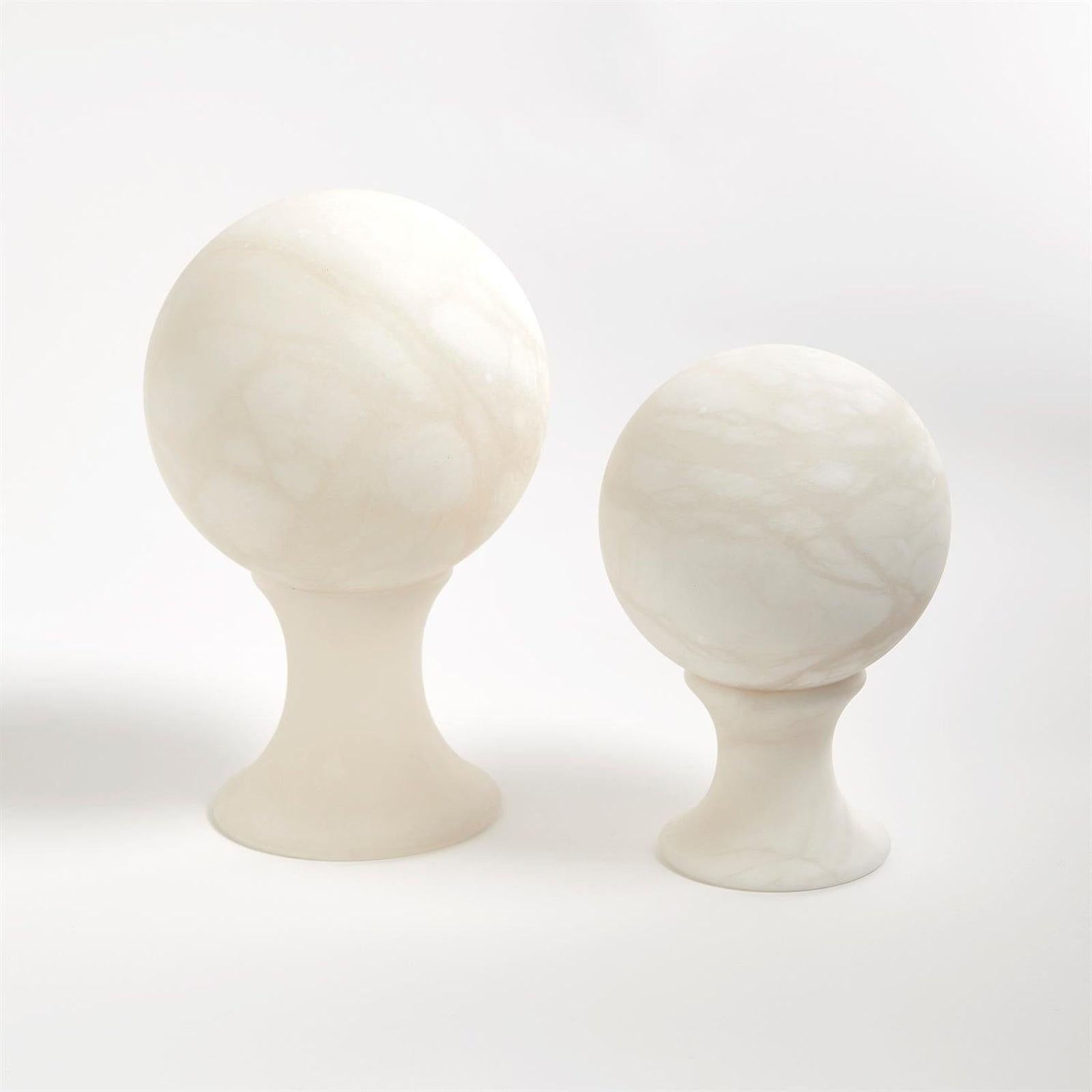 Global Views Alabaster Sphere Stand