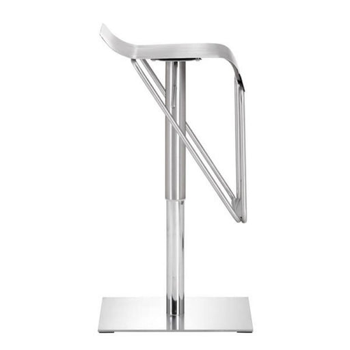 Zuo Dazzer Barstool Brushed Stainless Steel