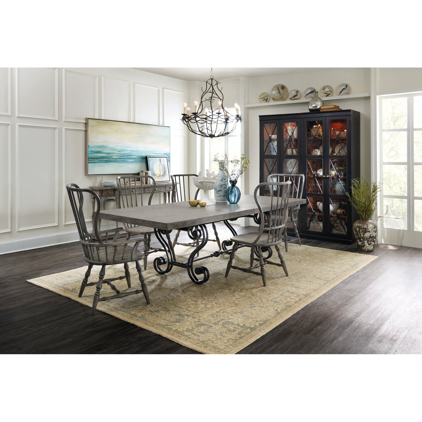 Hooker Furniture Sanctuary Two-Door Thin Display Cabinet