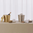 Global Views Starburst Crown Coasters-Brass
