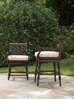 Tommy Bahama Outdoor Royal Kahala Black Sands Swivel Bar Stool