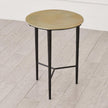 Global Views Circle Etched Accent Table
