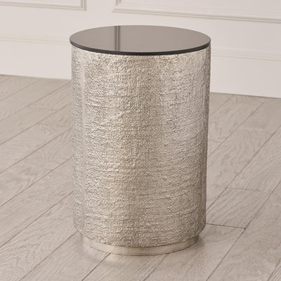 Global Views Hemp Etched Barrel Table
