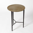 Global Views Circle Etched Accent Table