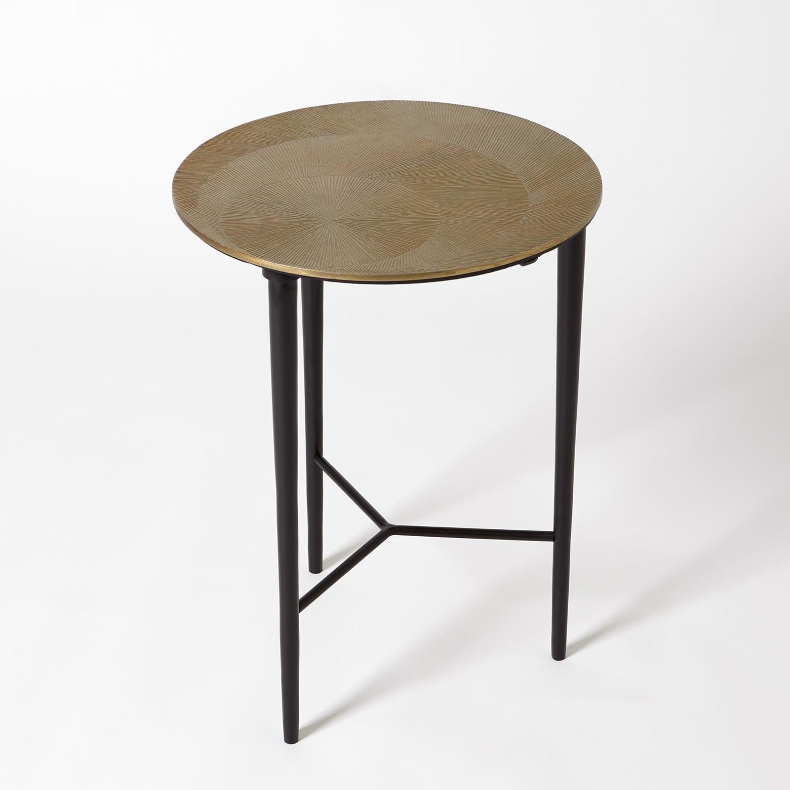 Global Views Circle Etched Accent Table
