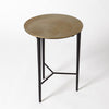 Global Views Circle Etched Accent Table