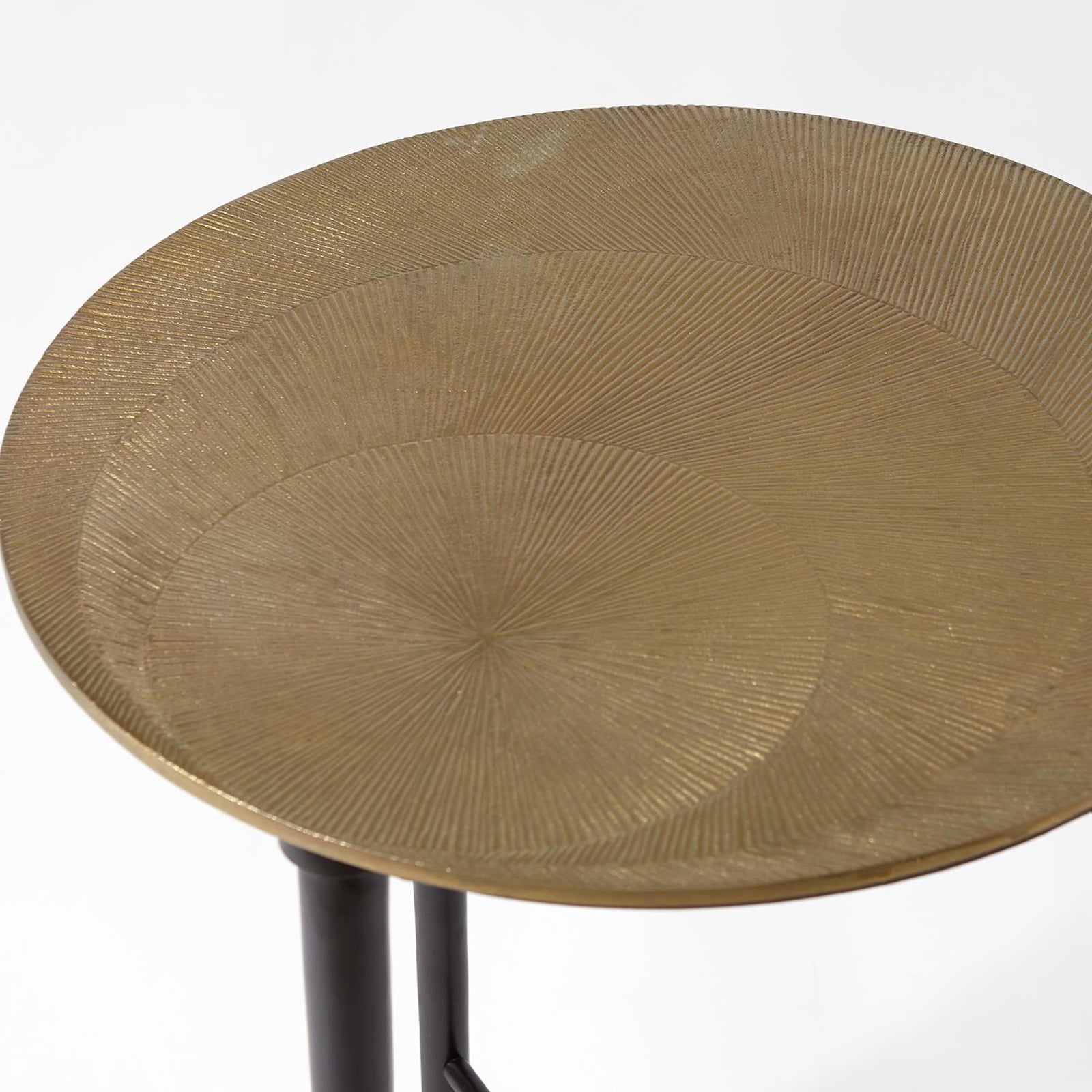 Global Views Circle Etched Accent Table