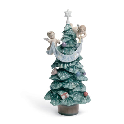 Lladro Evergreen of Peace Tree Figurine
