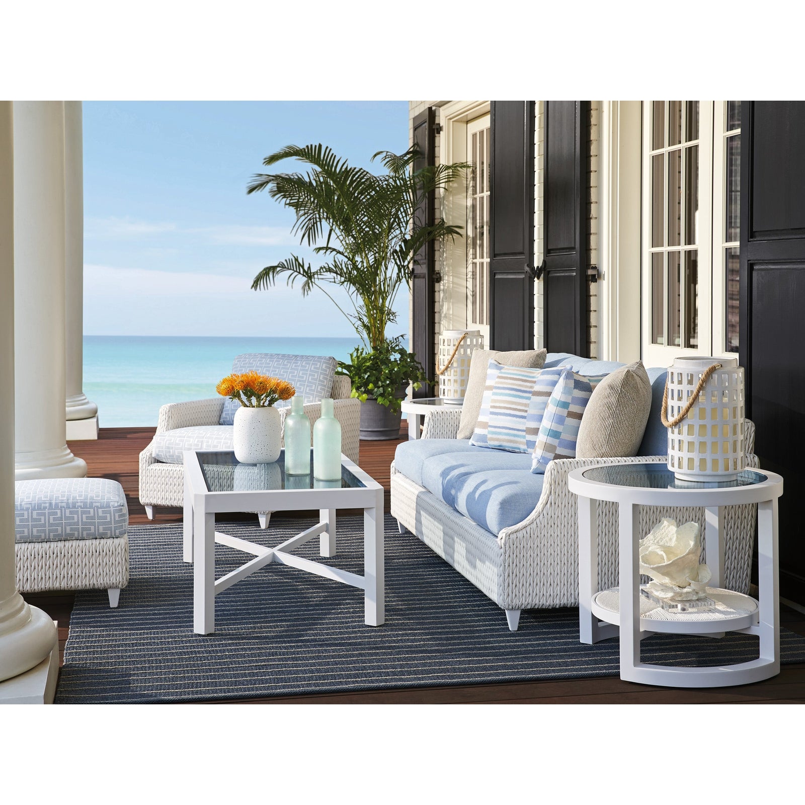 Tommy Bahama Outdoor Ocean Breeze Promenade Rectangular Cocktail Table