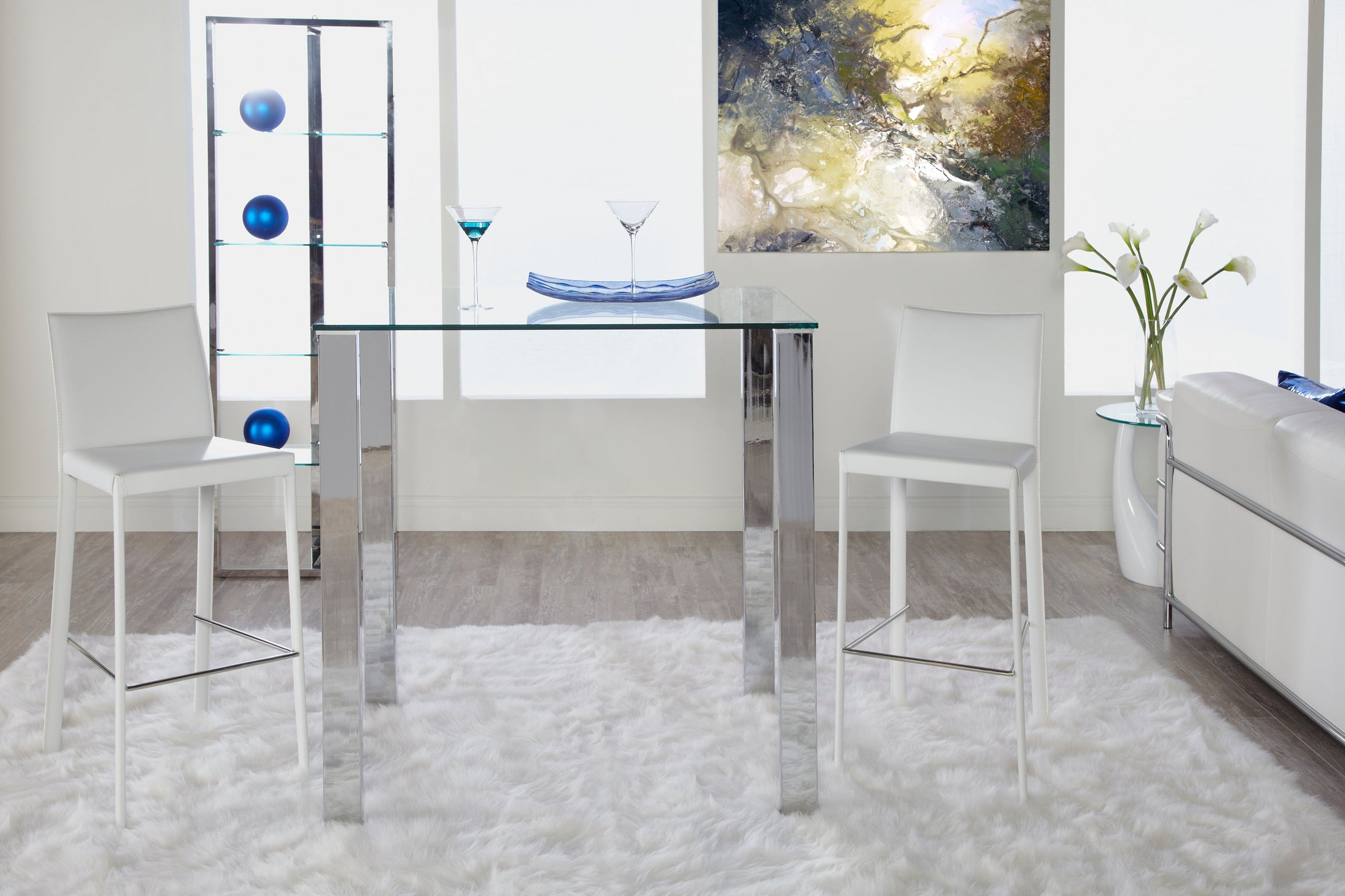 Euro Style Hasina Bar Stool - Set of 2