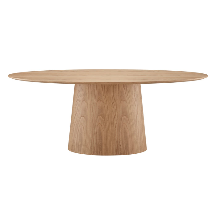 Euro Style Deodat 79-inch Oval Dining Table