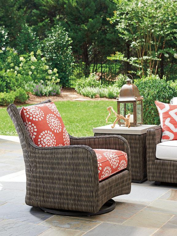 Tommy Bahama Outdoor Cypress Point Ocean Terrace Occasional Swivel Glider Chair