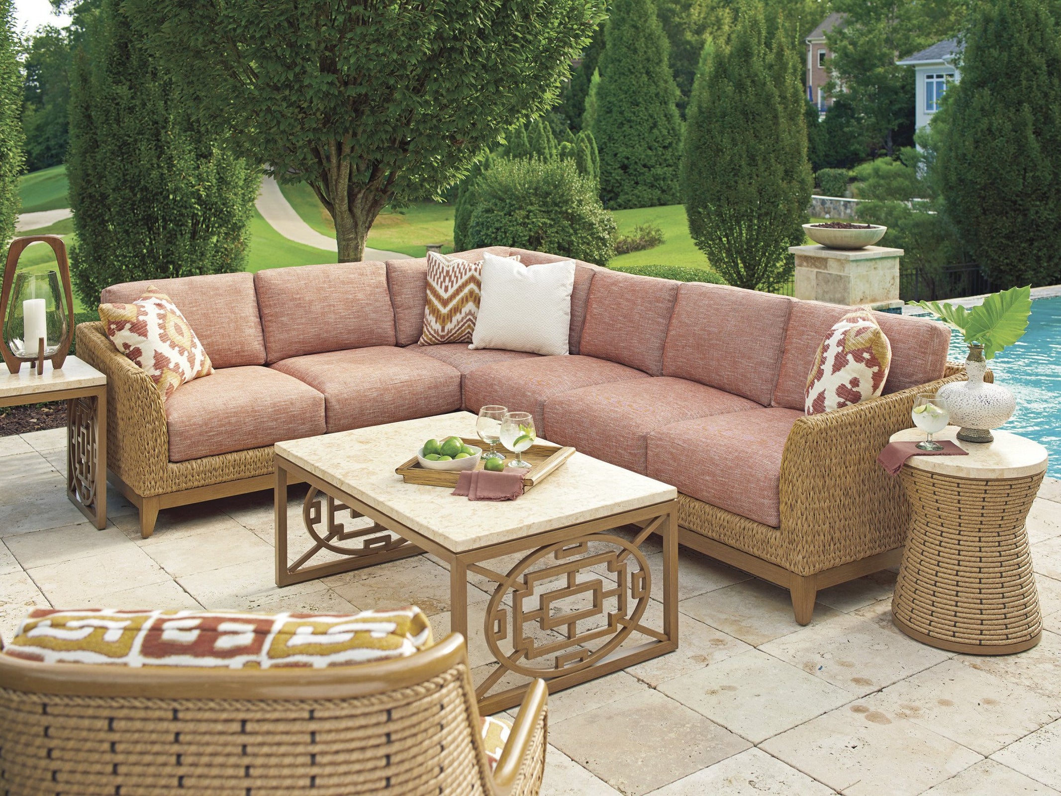 Tommy Bahama Outdoor Los Altos Valley View Rectangular Cocktail Table