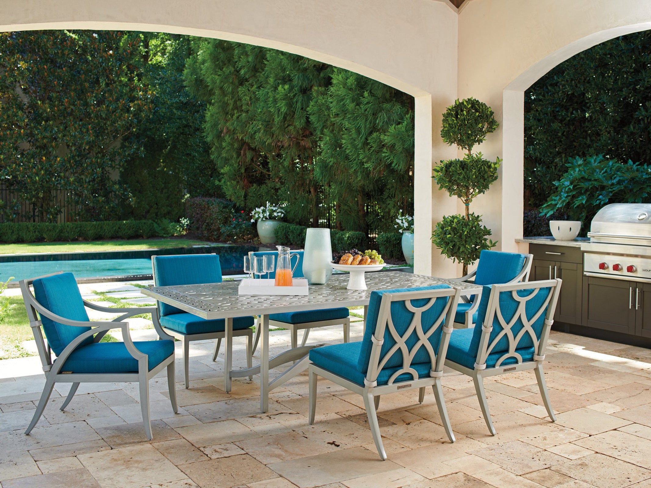 Tommy Bahama Outdoor Silver Sands Rectangular Dining Table