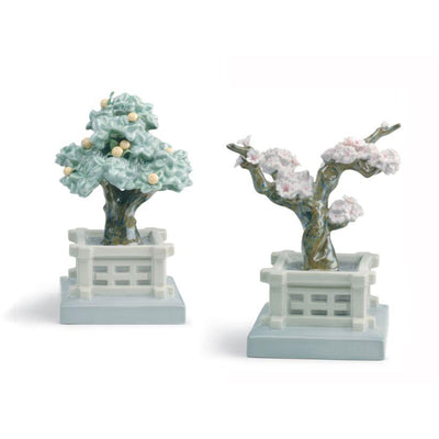 Lladro Japanese Tree Pots Figurine