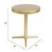 Zuo Derby Accent Table Brass