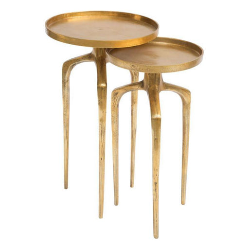 Zuo Como Accent Table Set Antique Gold