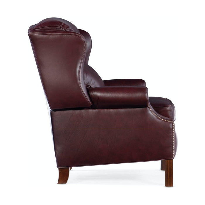 Bradington Young Chippendale Reclining Wing Chair with Pushback Recline