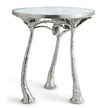 Michael Aram Palm Accent Table Nickel