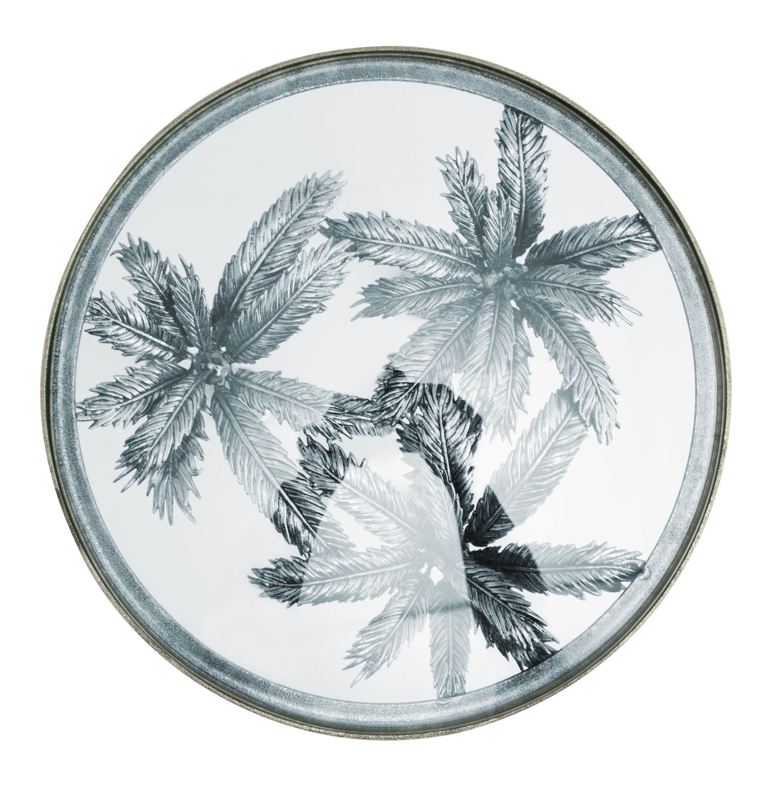 Michael Aram Palm Accent Table Nickel