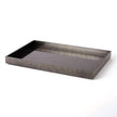 Global Views Gunmetal Silver Leaf Rectangle Tray