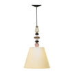 Lladro Firefly Ceiling Lamp Pink and Golden Luster US
