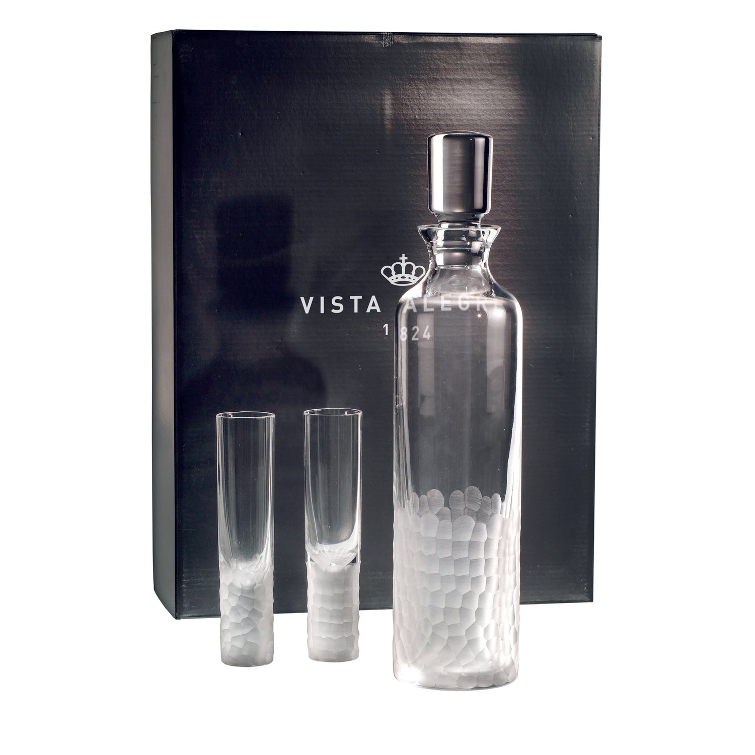 Vista Alegre Artic Case with Vodka Decanter and 4 Shots By Stephen Jones