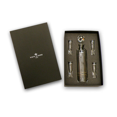 Vista Alegre Naipes Case with Vodka Decanter and 4 Shots