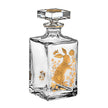 Vista Alegre Golden Whisky Decanter with Gold Rabbit