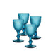 Vista Alegre Bicos Blue Water Goblets Blue - Set of 4