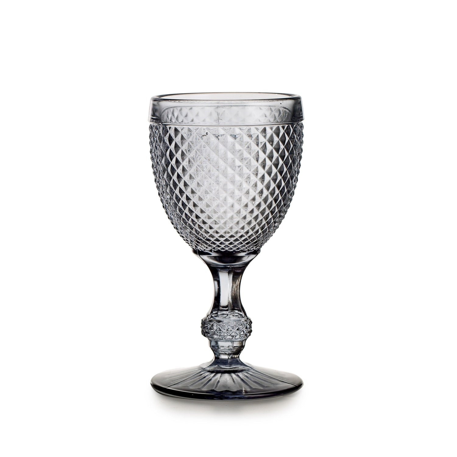 Vista Alegre Bicos Grey Water Goblets Grey - Set of 4