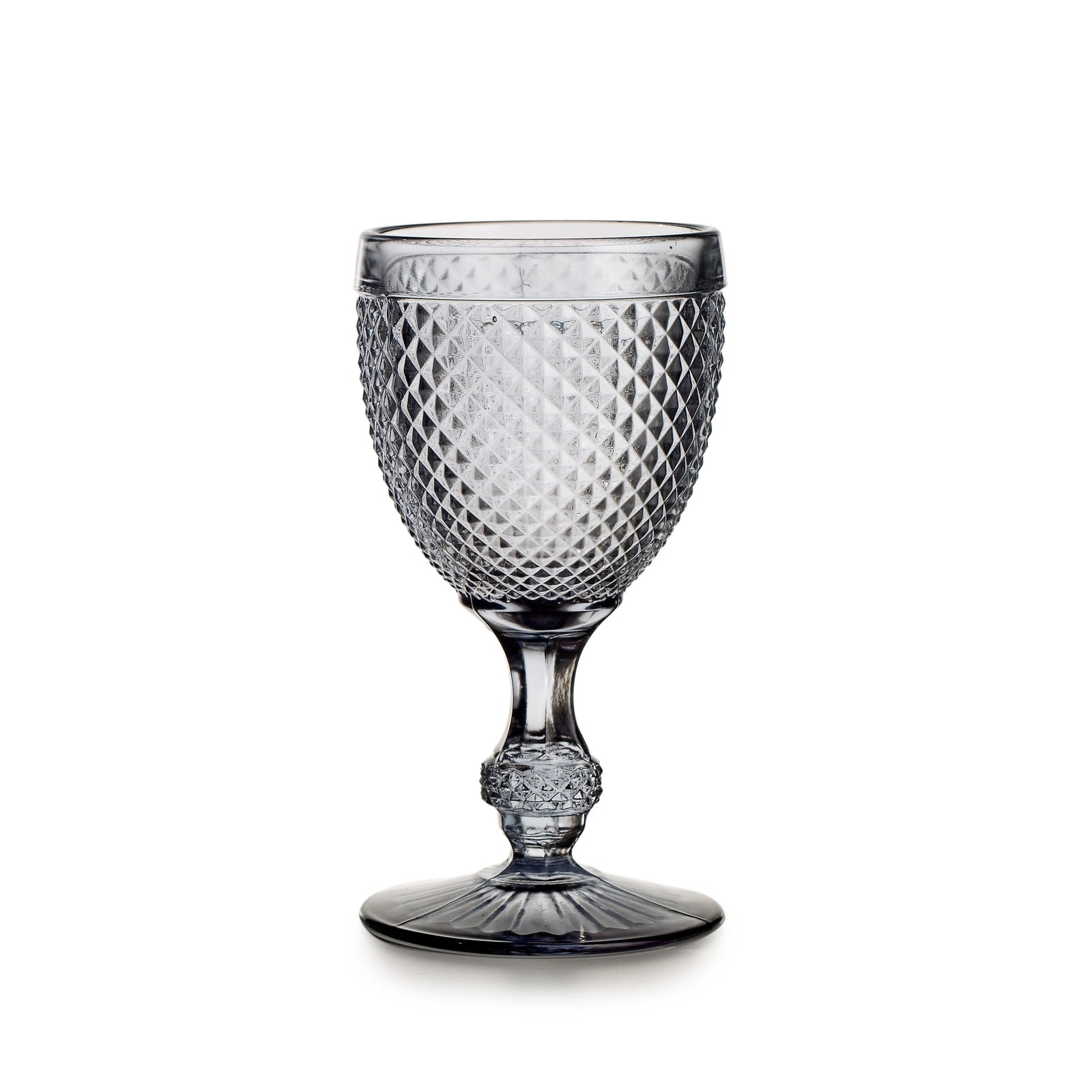 Vista Alegre Bicos Grey Water Goblets Grey - Set of 4