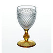 Vista Alegre Bicos Bicolor Goblet with Ambar Stem