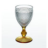 Vista Alegre Bicos Bicolor Goblet with Ambar Stem