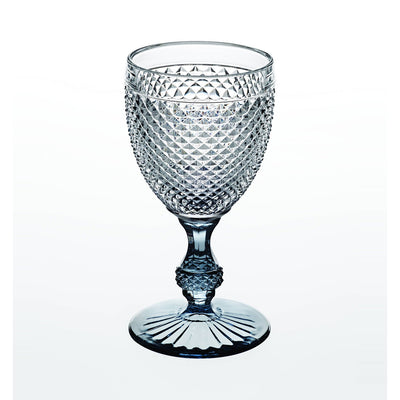 Vista Alegre Bicos Bicolor Goblet with Grey Stem
