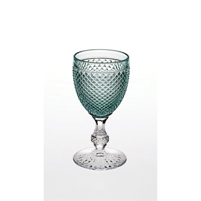 Vista Alegre Bicos Bicolor Goblet with Mint Top - Set of 4
