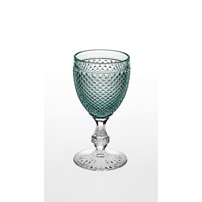 Vista Alegre Bicos Bicolor Goblet with Mint Top - Set of 4