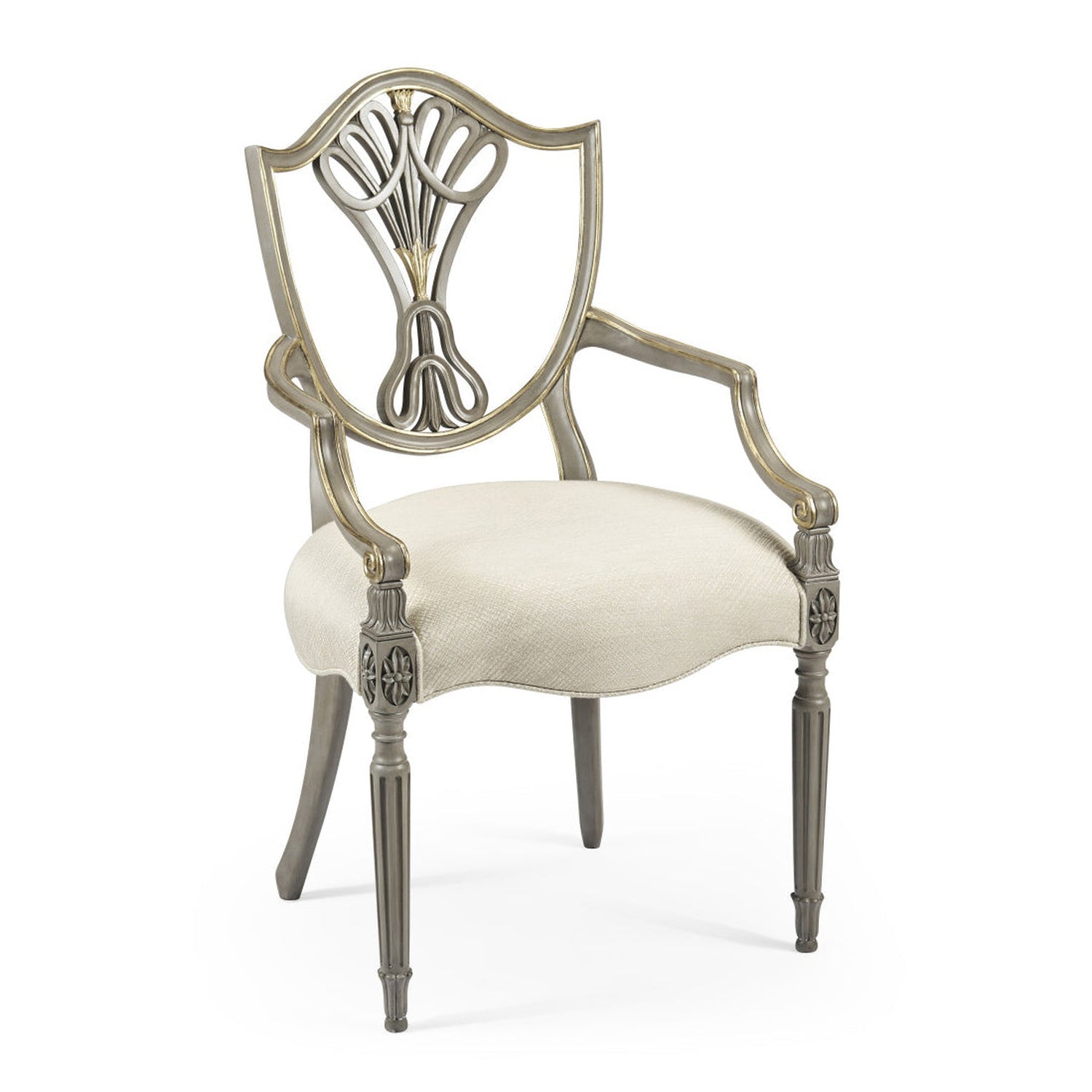 Jonathan Charles Buckingham Gilded Dining Armchair