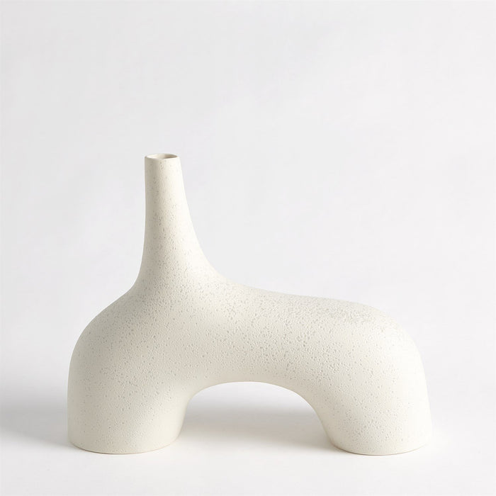 Global Views Stretch Vase-Cream Stone