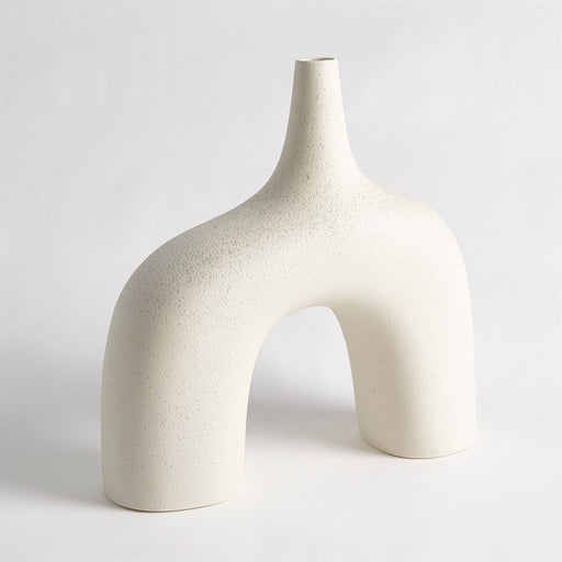 Global Views Stretch Vase-Cream Stone