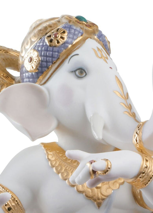 Lladro Dancing Ganesha Figurine Limited Edition