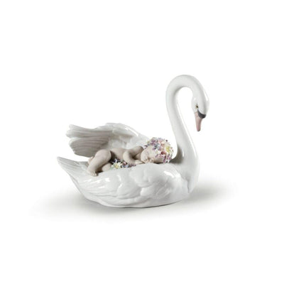 Lladro Drifting through Dreamland Swan Figurine
