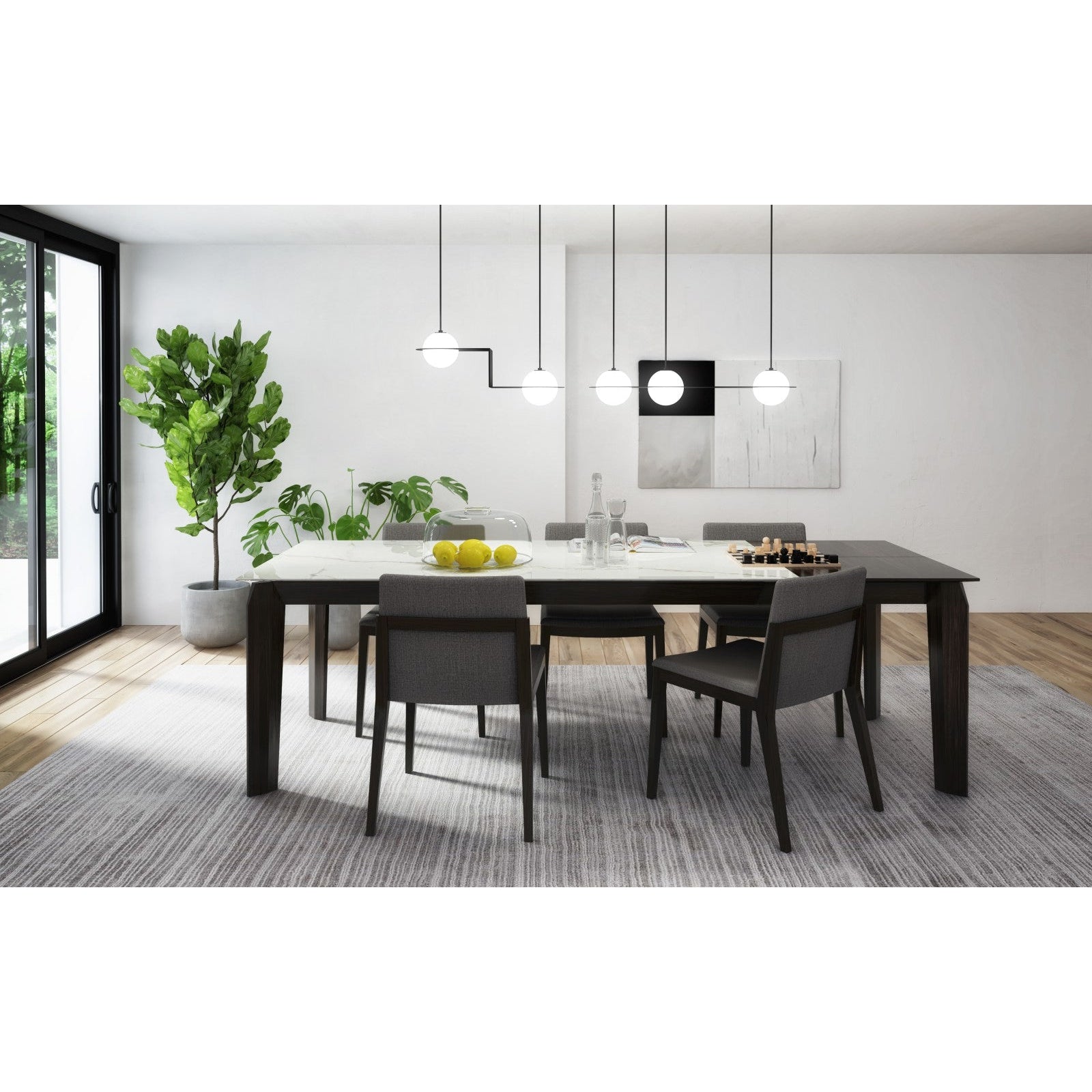 Huppe Magnolia 76'' Dining Table With 24'' Extension