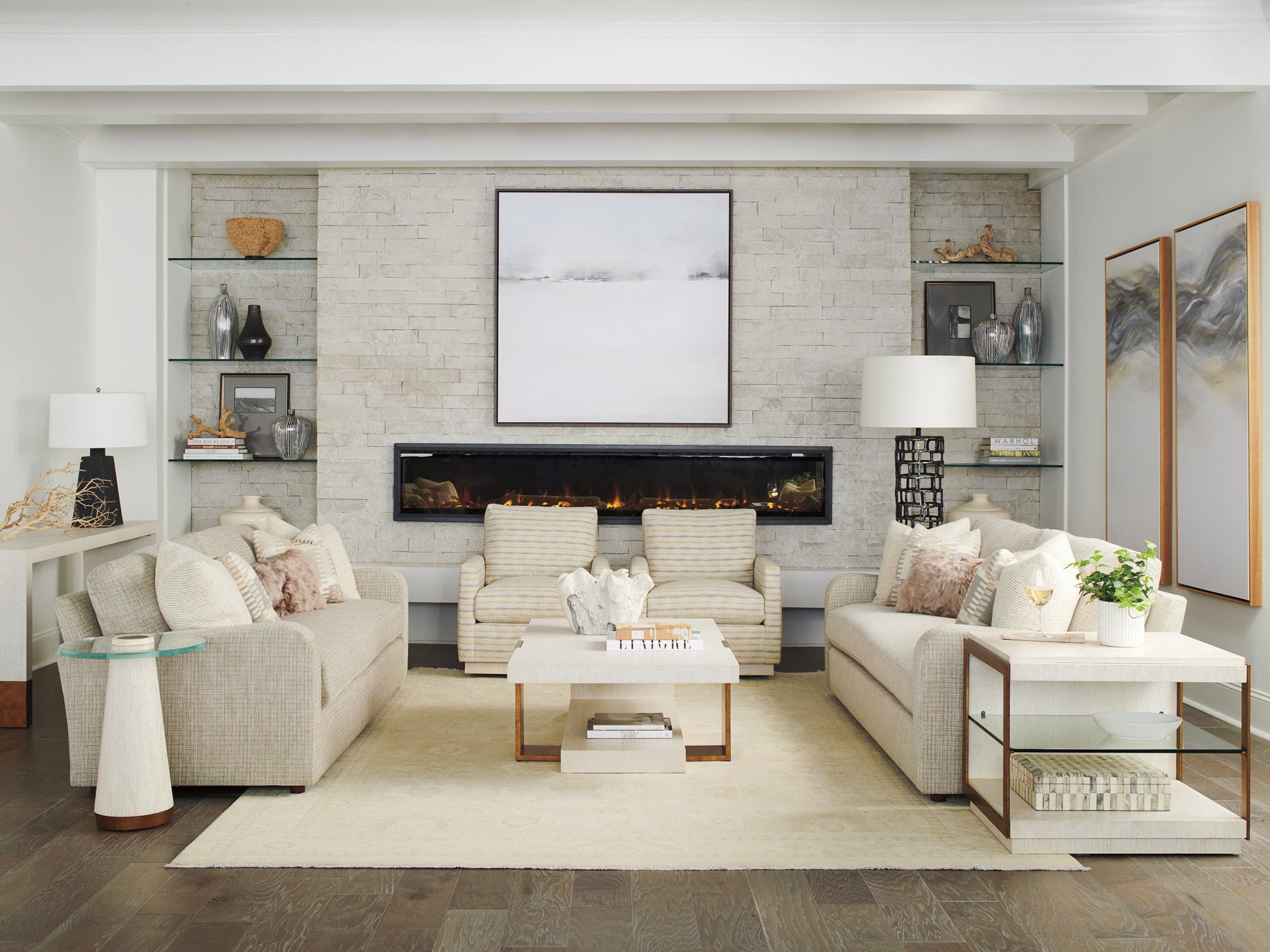 Barclay Butera Carmel Sunridge Rectangular Cocktail Table