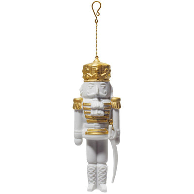 Lladro Nutcracker Christmas Ornament Golden Lustre