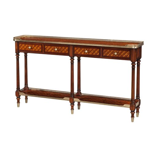 Theodore Alexander Brass Mounted Console Table