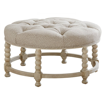 Barclay Butera Upholstery Hanover Tufted Top Ottoman