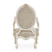 Michael Amini Lavelle Classic Pearl Oval Back Wood Chair